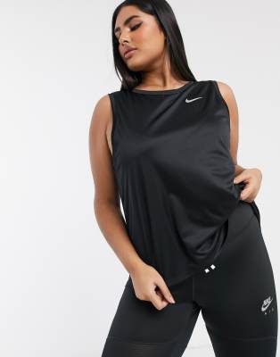Nike Women's Miler Running Tank Top In Black