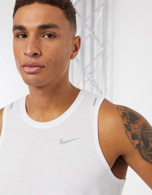 Nike miler tank store white