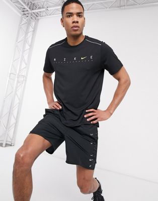 Nike Running Miler tech t-shirt with 