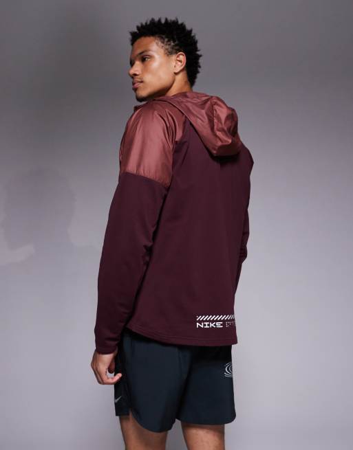 Nike Running - Miler Therma-Fit - Giacca invernale rossa, 3 di 5