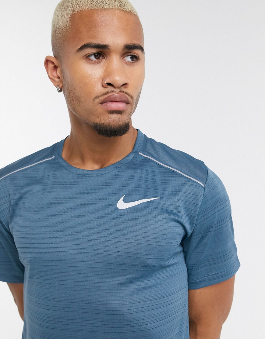 Nike Running - Miler - Top a maniche corte blu