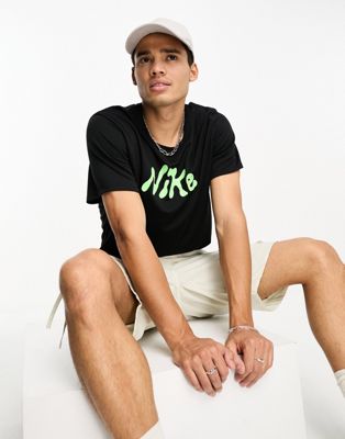 Nike Running Miler UV Dri-Fit t-shirt in black - ASOS Price Checker