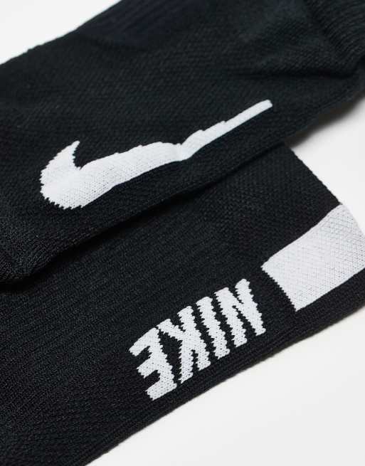 Nike Running Multiplier 2 pack crew socks in black | ASOS