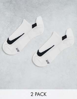 Nike Running - Multiplier - 2er-Pack Füßlinge in Weiß