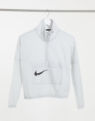 nike logo taping overhead jacket