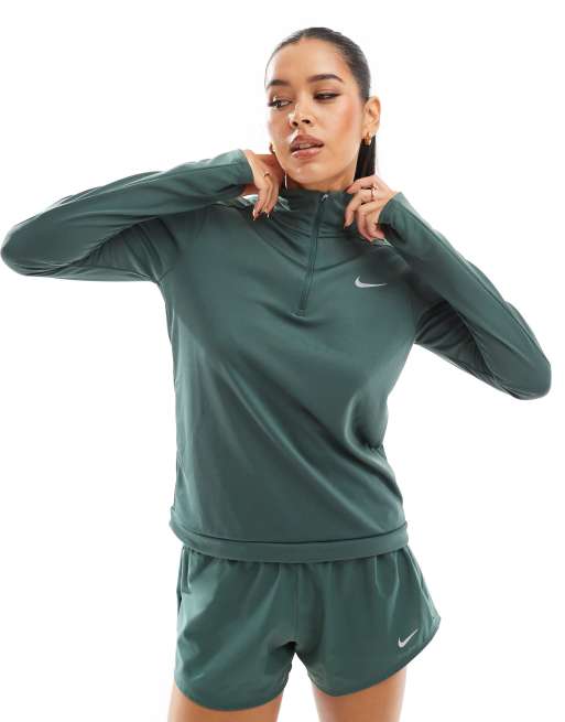 Sale Nike Nike Running Pacer Half Zip Sweat Black Nike Running