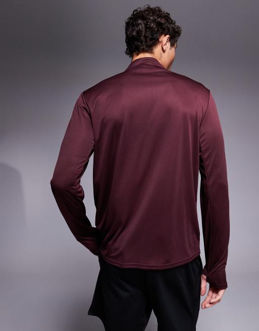 Nike Running - Pacer - Dri-FIT - Bordeaux overdel med 1/4 lynlås, 3 af 4