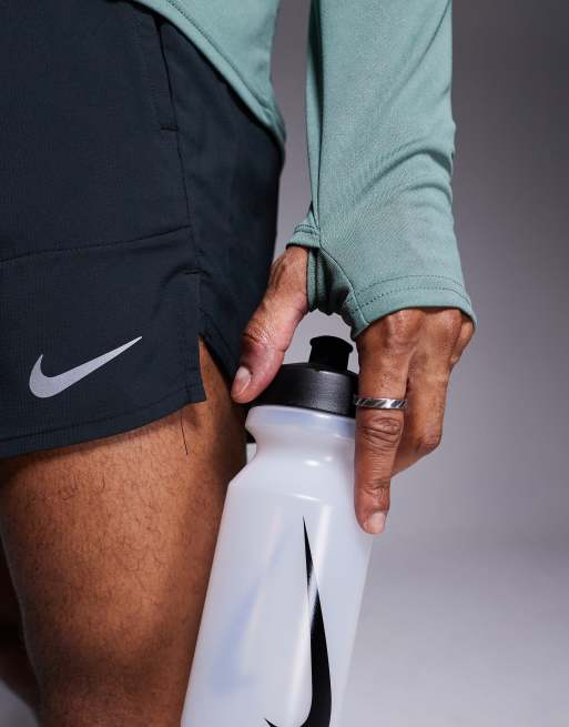 Nike Running – Pacer Dri-FIT – Langärmliges Oberteil in Grün mit kurzem Reißverschluss, 3 von 4