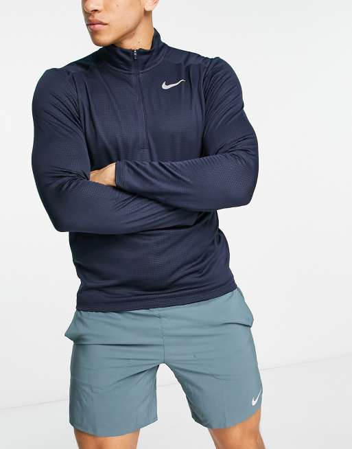 Nike half store zip navy