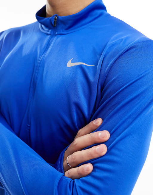 Nike Running – Pacer Dri-FIT – Niebieski top z suwakiem pod szyją , 2 z 4