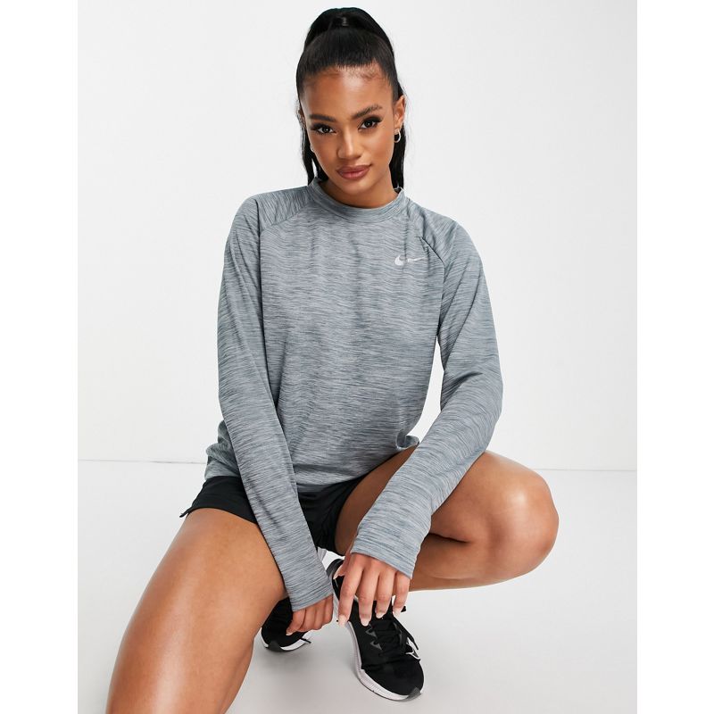 LoTAt Activewear Nike Running - Pacer Dri-FIT - T-shirt girocollo grigio pallido