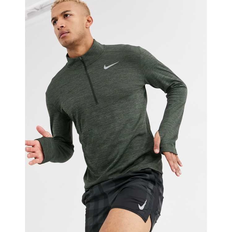 Nike pacer best sale half zip grey