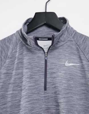 nike pacer half zip blue