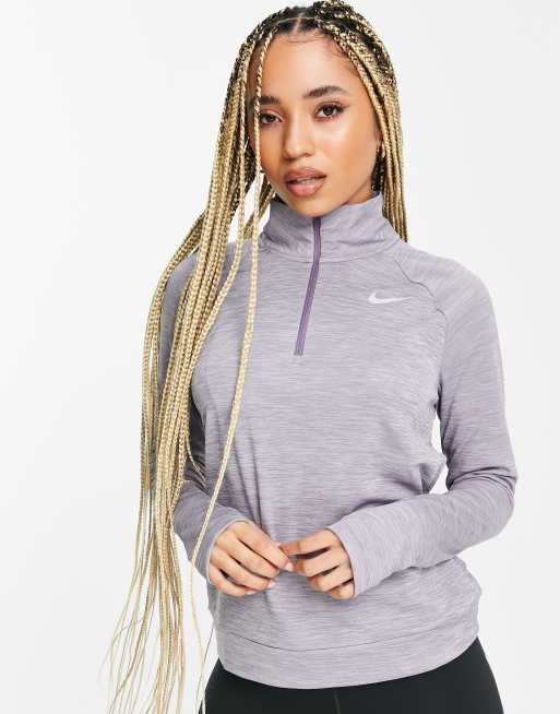 Purple nike half zip best sale