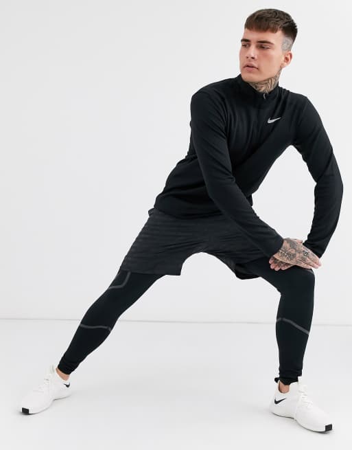 Nike Running – Pacer – Svart sweatshirt med halvlång dragkedja, 4 av 4