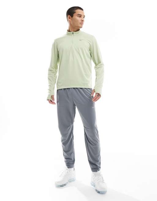 Nike Running Pacer Top en tissu Dri-FIT à col zippé Vert