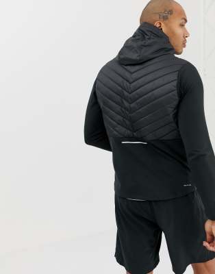 nike padded running jacket