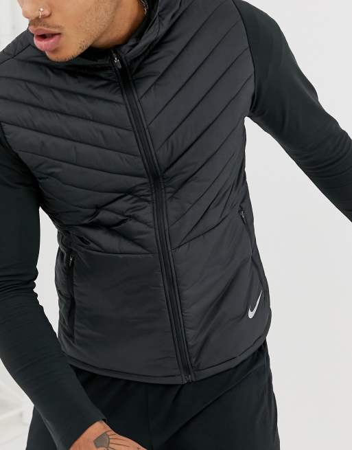 Nike running store padded hooded jacket