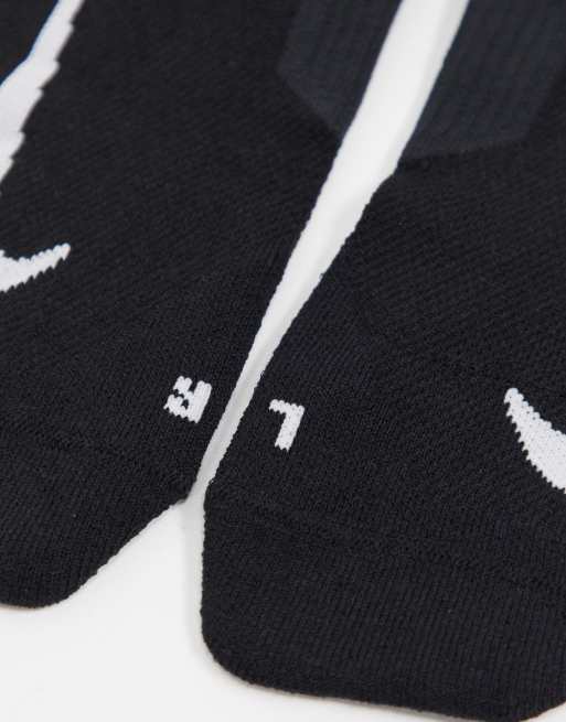 Nike Running - Pakke med 2 par usynlige unisex-sokker i sort, 4 af 4
