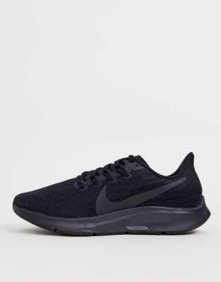 nike running pegasus 36 trainers in triple black