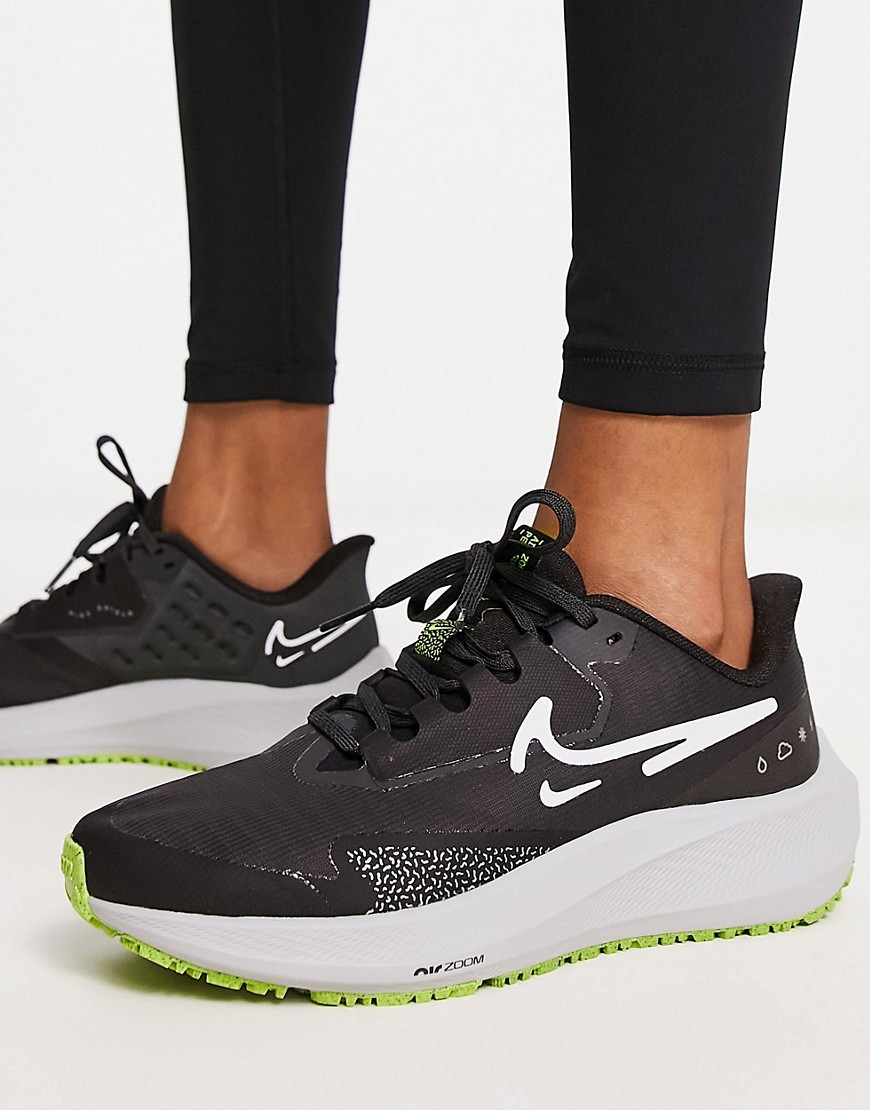 Nike Running Pegasus 39 Shield trainers in black