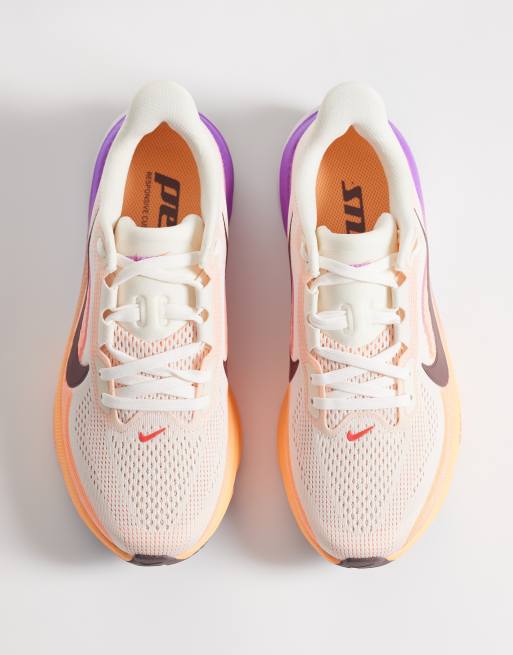 Nike Running Pegasus 42 sneakers in purple and beige , 2 of 5