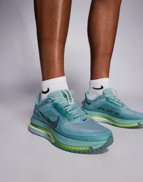 Nike Running Pegasus Premium trainers in blue and green - view 1