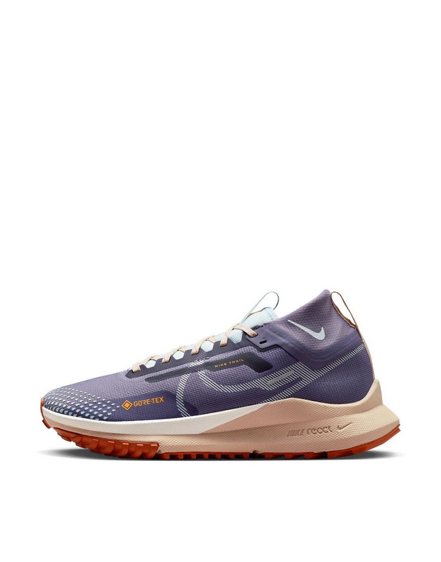 Nike Pegasus Trail 4 Gtx Sneakers In Daybreak Purple-blue In Gray