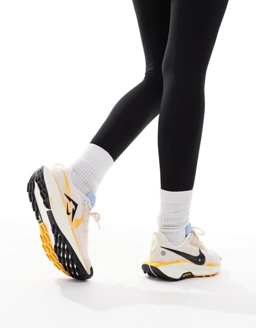 Nike Running Pegasus Trail 5 sneakers in beige and multi