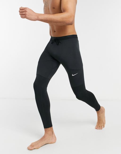 hoe Pool oppervlakte Nike Running Phenom Elite tights in black | ASOS