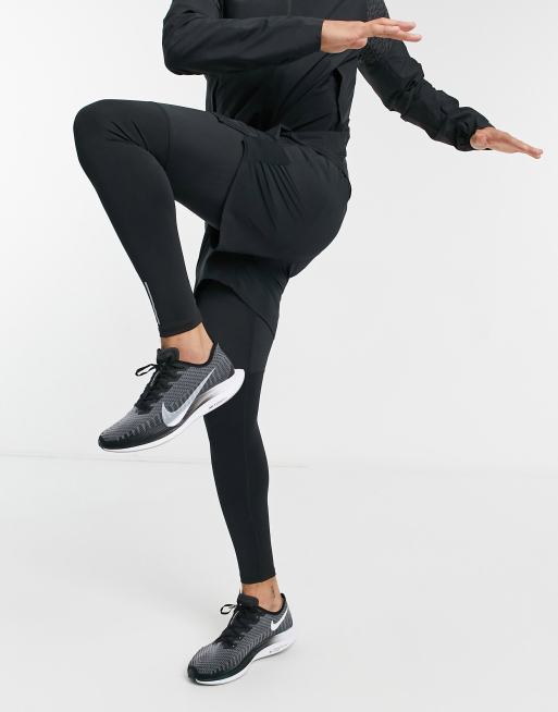 hoe Pool oppervlakte Nike Running Phenom Elite tights in black | ASOS