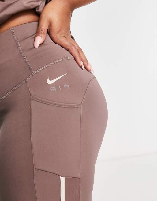 Nike plus ankle logo legging in black