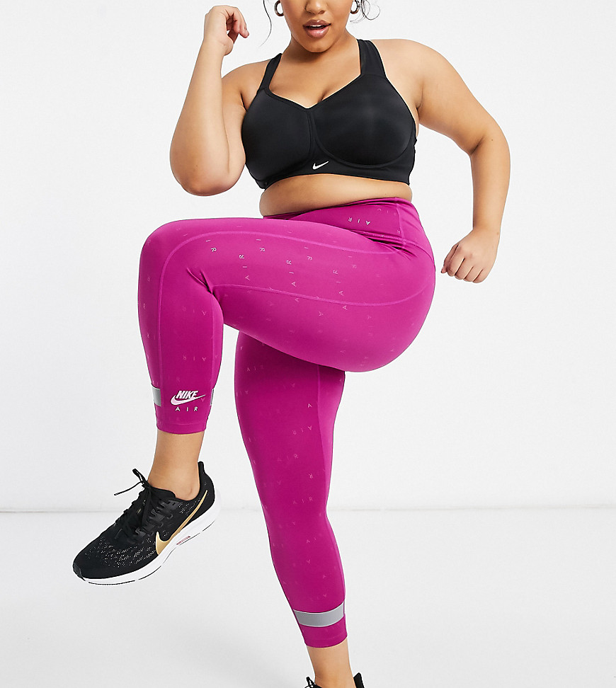 Nike Running Plus – Air – Rosa leggings i ankellängd-Pink