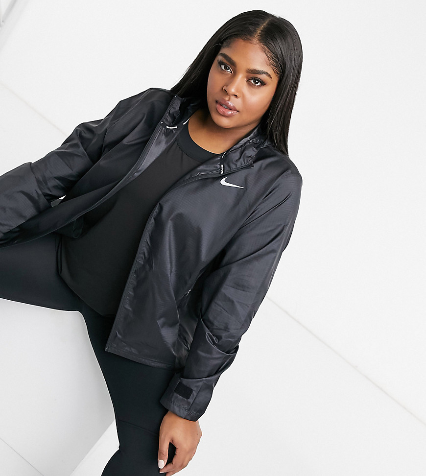 Nike Running Plus essential jacket in black