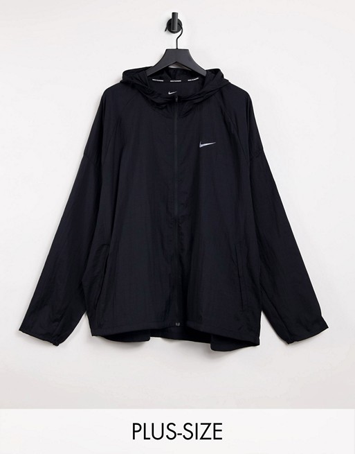 Nike Running Plus Essential jacket in black