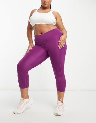 Nike Running Plus - Fast - Legging court en tissu Dri-FIT - Violet