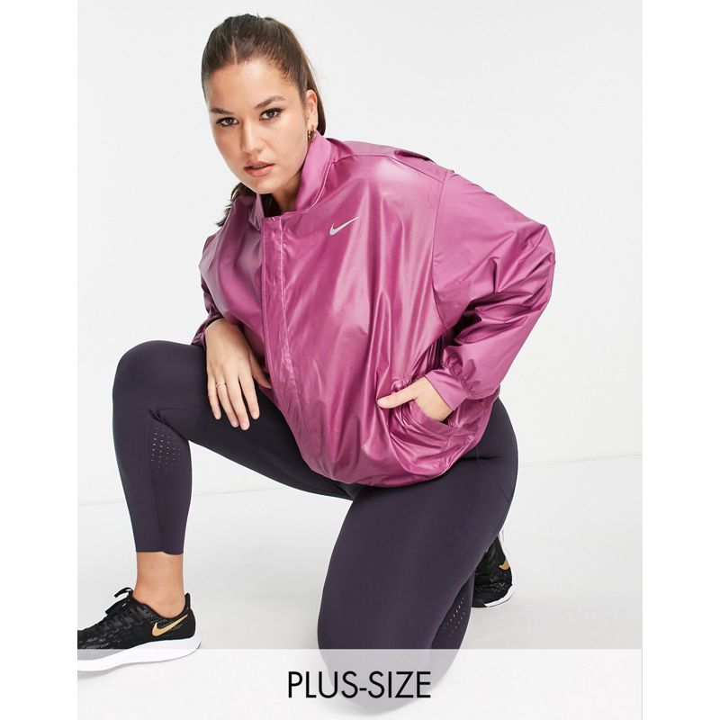 A81l8 Corsa Nike Running Plus - Giacca rosa con logo