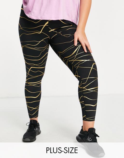 Legging noir et doré sale