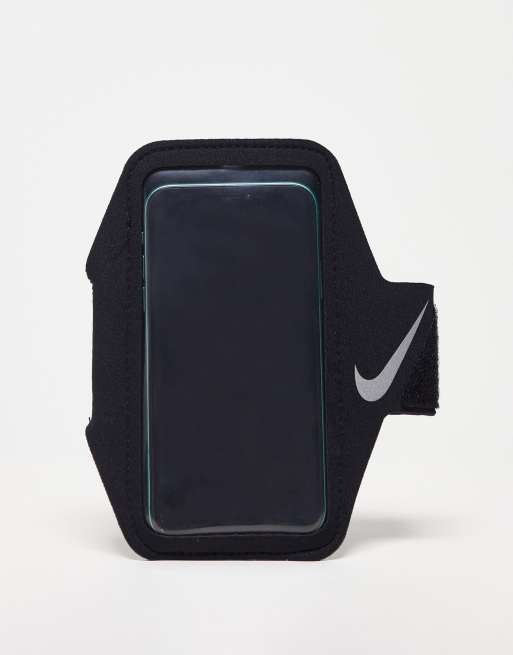 Nike Running Plus lean phone arm band in black | ASOS