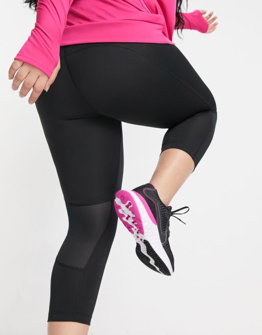 Nike Running Plus - Legging court en tissu Dri-FIT à séchage rapide - Noir