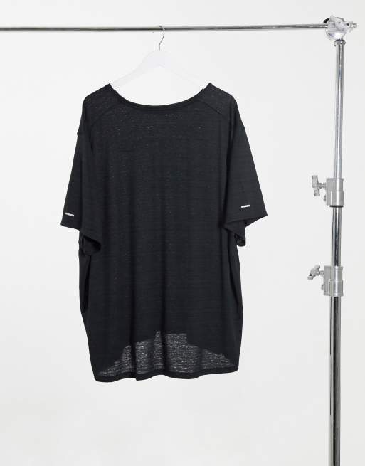 Nike Running Plus Miler t-shirt in black, 4 of 4
