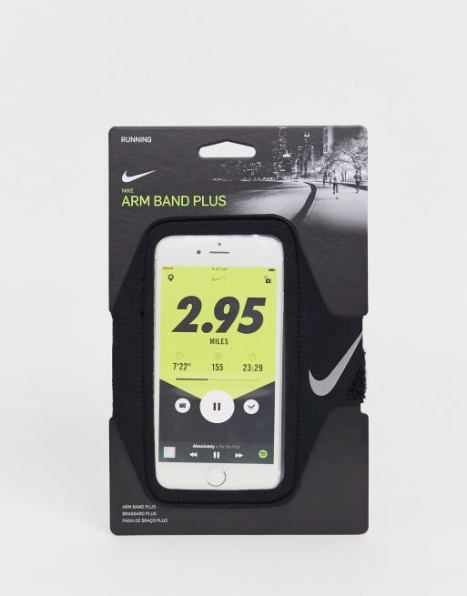 Nike Running Plus phone armband in black