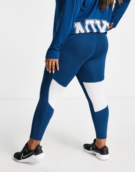 Girls navy cheap nike leggings