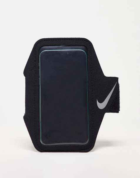 Nike Running Plus – Svart smalt mobilarmband - view 1