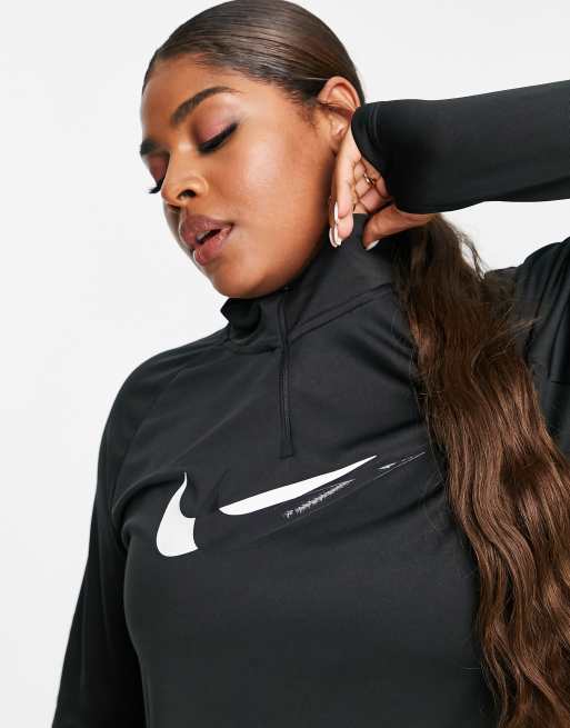 Girls nike clearance half zip top