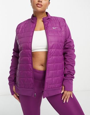 Nike Running Plus Therma-FIT synthetic fill jacket in purple
