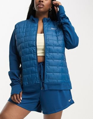 Nike Running Plus Therma-FIT synthetic fill jacket in teal blue - ASOS Price Checker