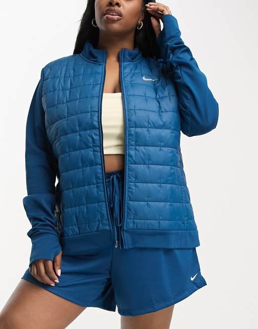 Nike Running Plus – Therma-FIT – Turkusowa kurtka z syntetycznym wypełnieniem