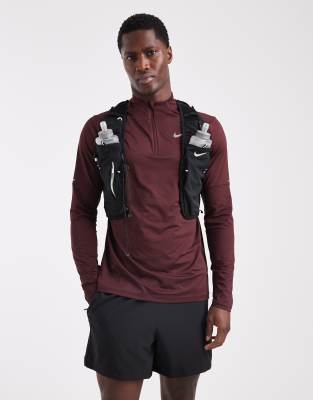Nike Running - Porte-gourdes débardeur 5 L - Noir et voile