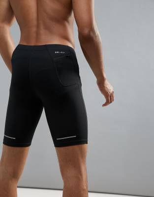 nike black tight shorts